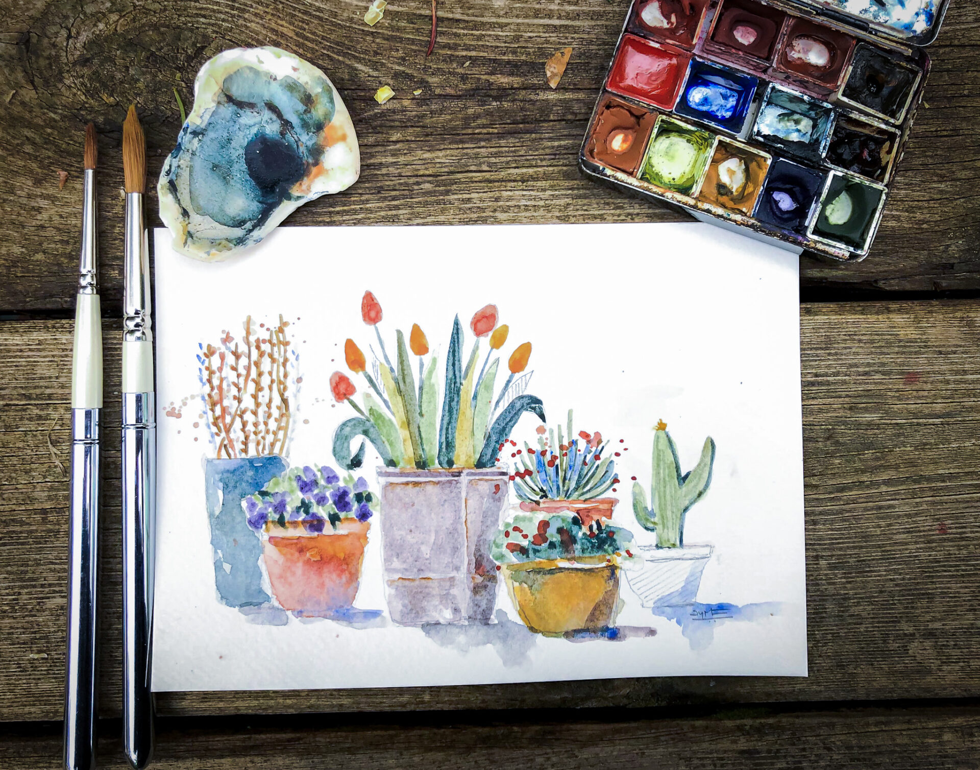 How To Paint Loose Watercolor Florals Using Natural Pigments Lost In